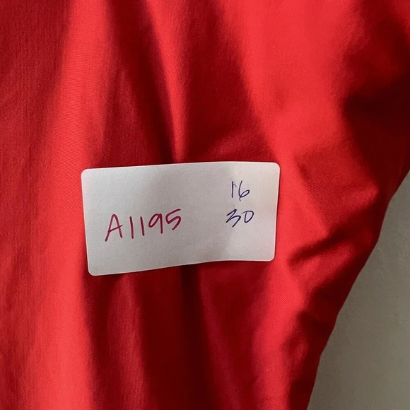 J. Crew Red Ruched V-Neck One Piece Swimsuit Women's XS Bathing Suit - Picture 16 of 16